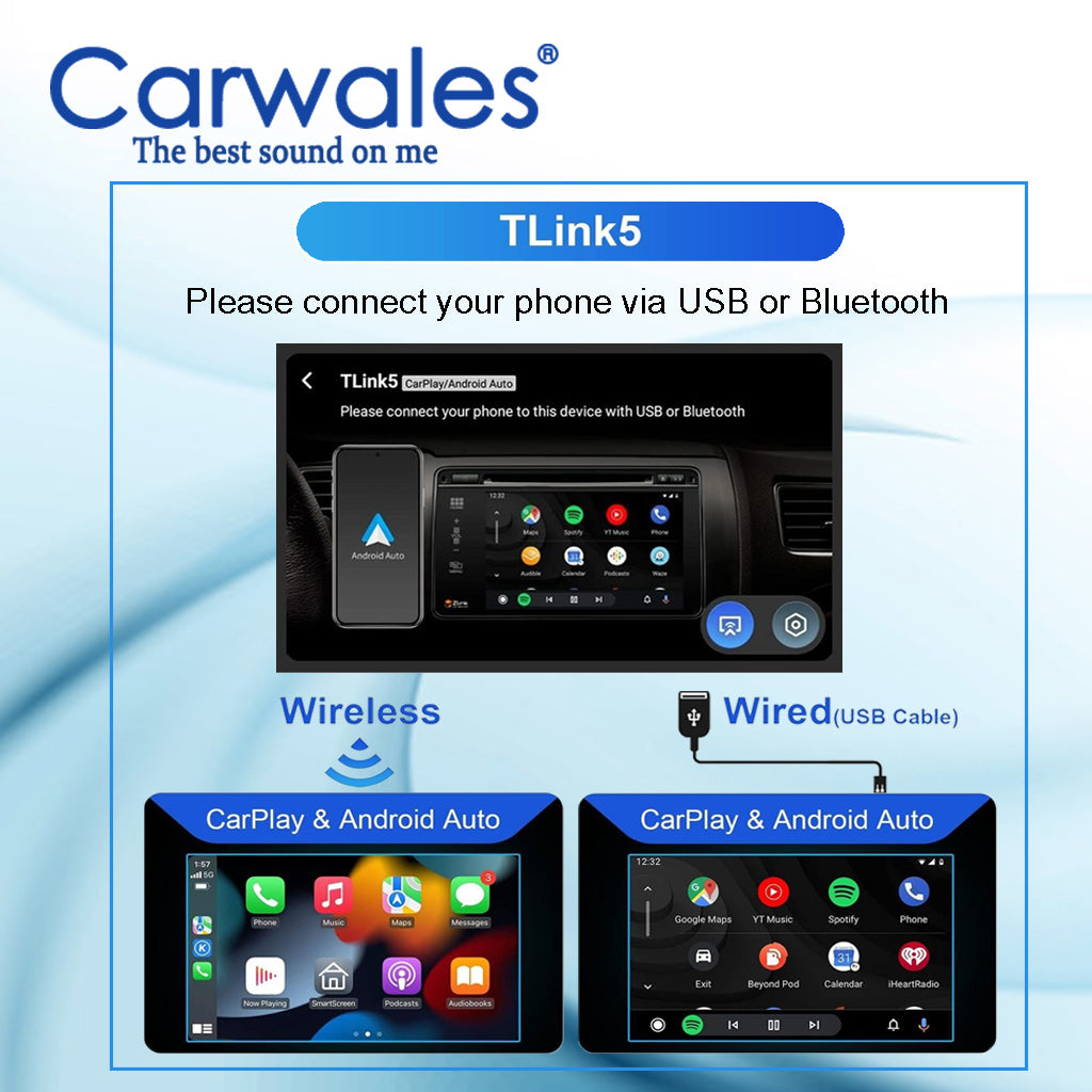 Carwales TS10 Android Player 2K Screen 5G Wifi With Socket