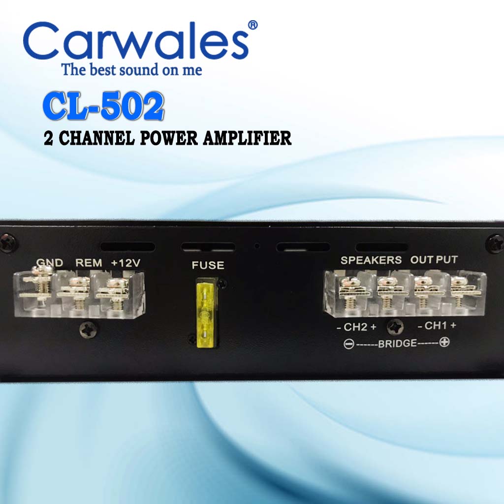 Carwales CL-502 Car Audio 2 Channel Power Amplifier
