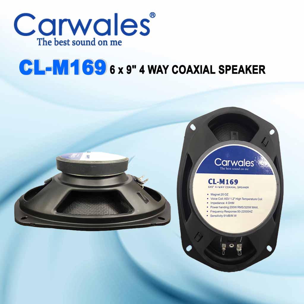 Carwales CL-M169 6 x 9" 4 Way Coaxial Speaker