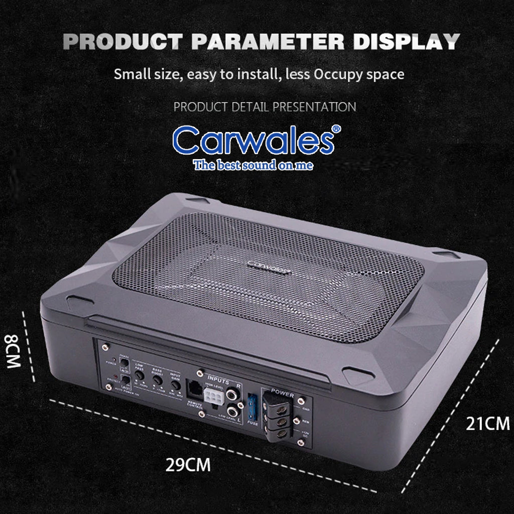 Carwales BSX-S68 6 x 8" Car Amplifier Active Sub Woofer