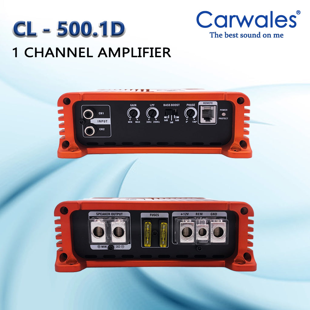 Carwales CL-500.1D Car Amplifier 1 Channel