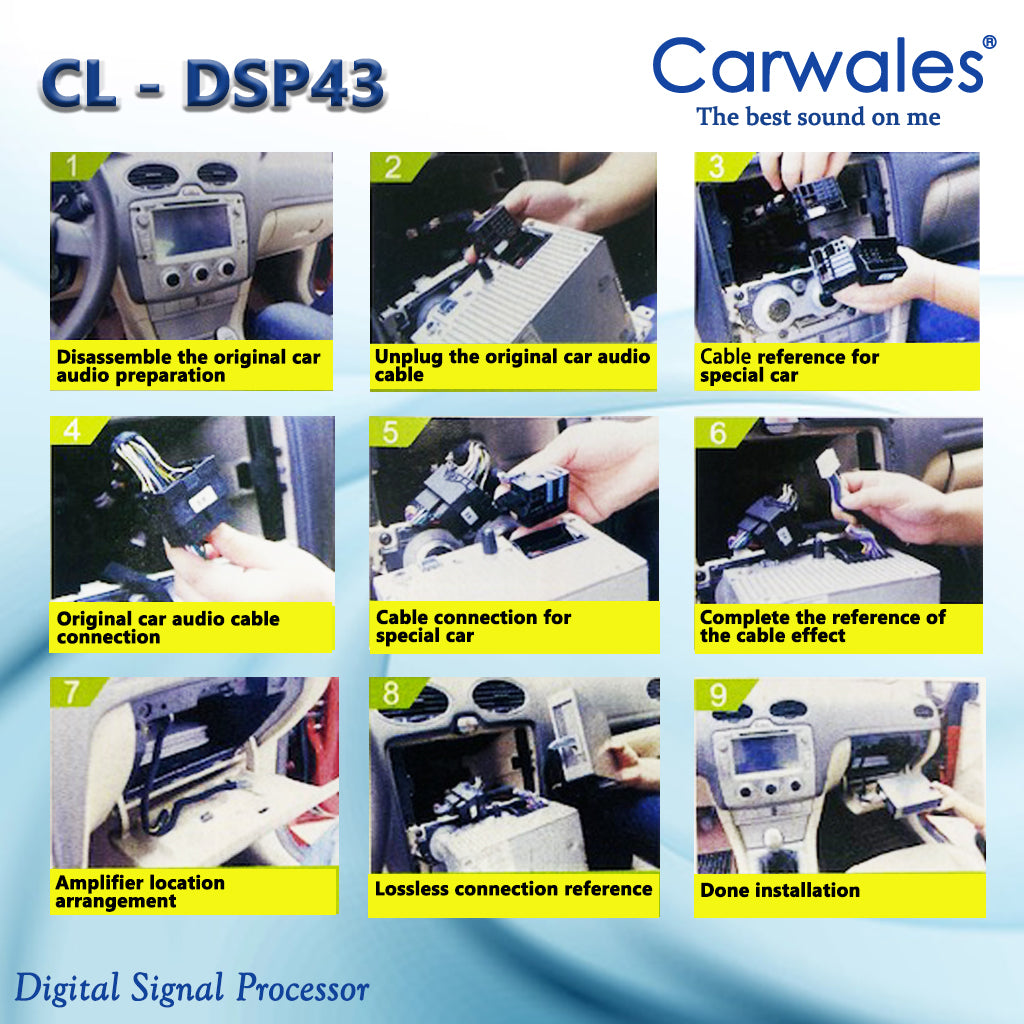 Carwales CL-DSP43 Car Audio Digital Signal Processor