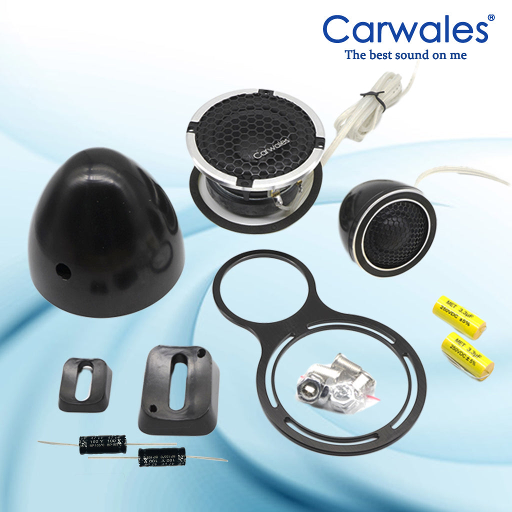 Carwales CL-MT3025 3.5" Midrange Speaker 25mm Neodymium Dome Tweeter