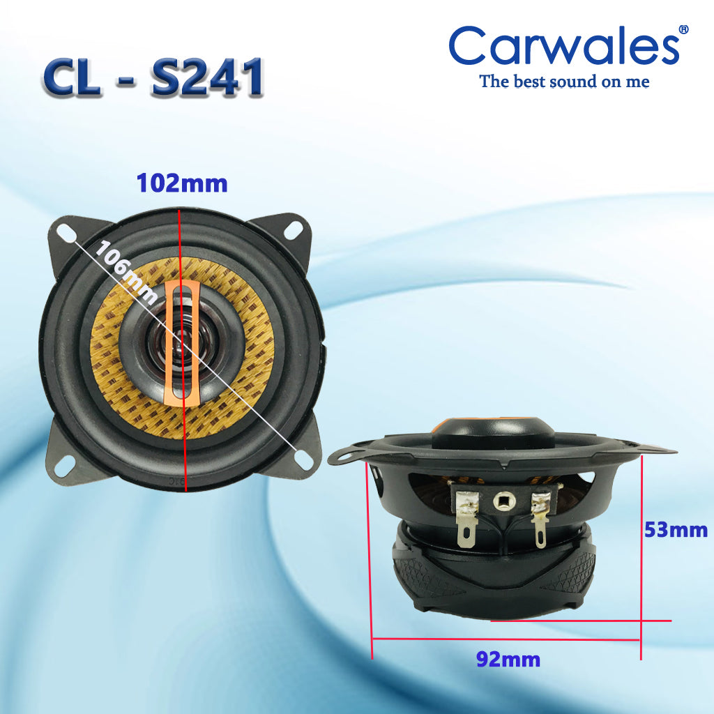 Carwales CL-S240/S241 4" 2 Way Coaxial Speaker