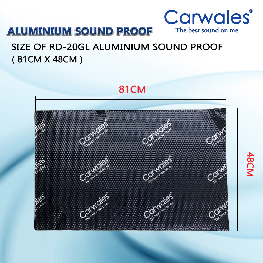 Carwales Car RD-20GL Aluminium Sound Proof 81cm x 48cm