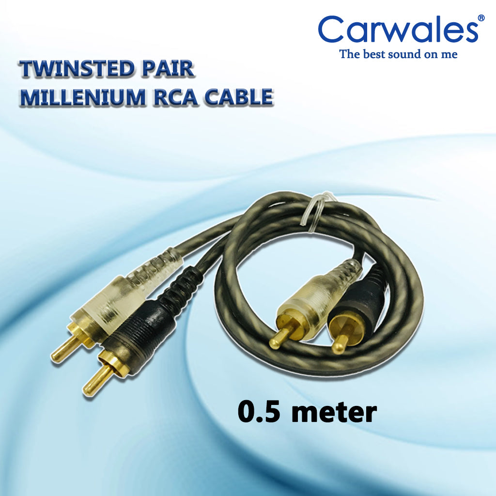 Carwales Twinsted Pair Millenium Rca Cable 0.5M 1.2M 2.0M 4.5M