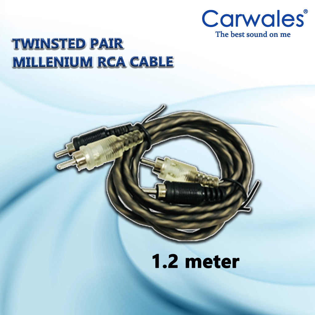 Carwales Twinsted Pair Millenium Rca Cable 0.5M 1.2M 2.0M 4.5M