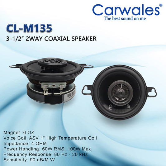 Carwales CL-M135 3-1/2" Full Range Speaker
