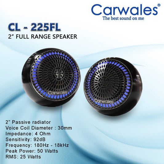 Carwales CL-225FL 2" Full Range Speaker With LED