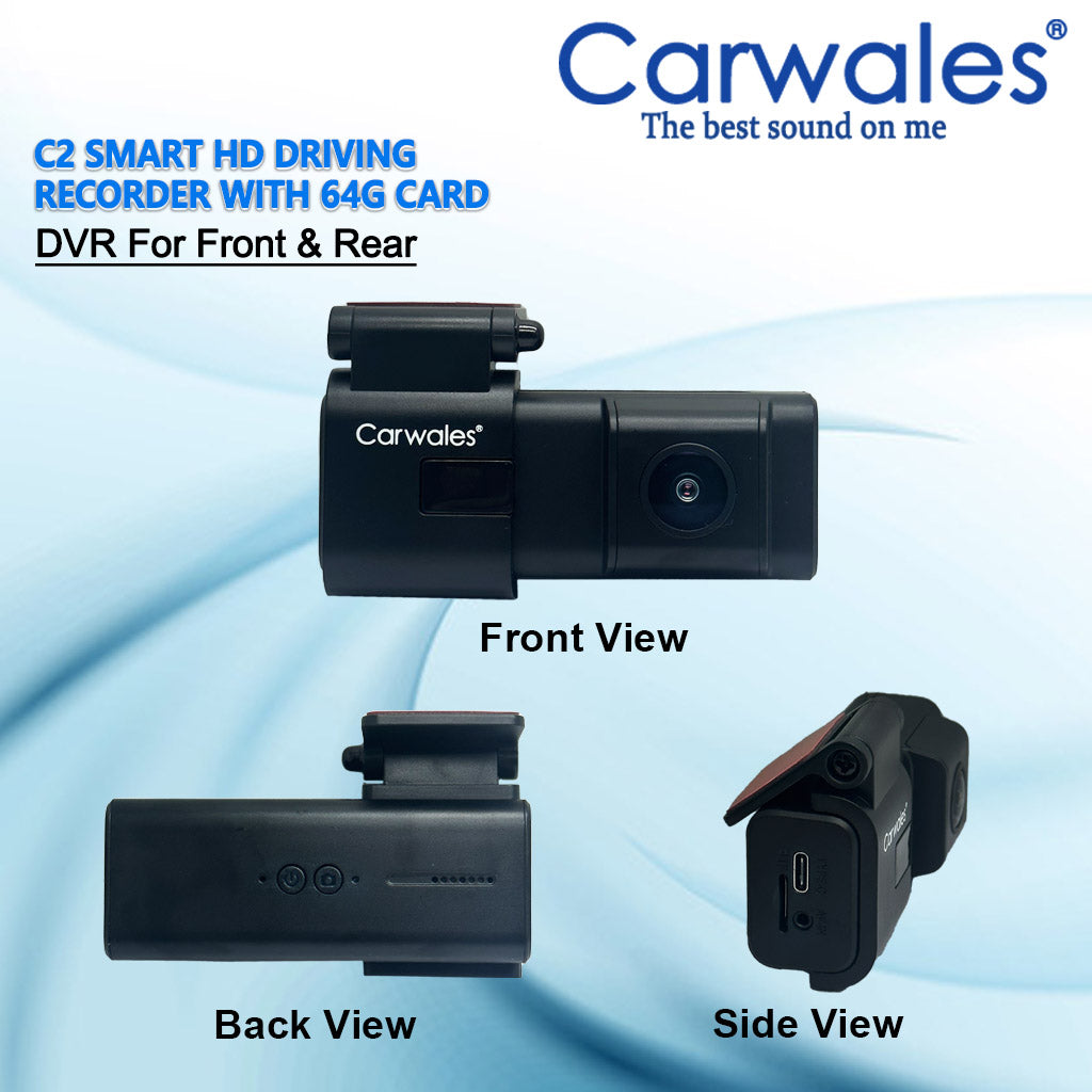 Carwales C2 DVR Smart HD Driving Recorder (2-Way) – Carwales