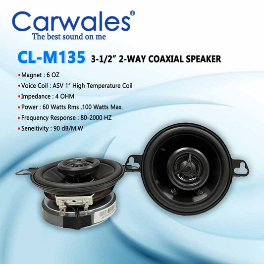 Carwales CL-M135 3 - 1/2" 2 Way Coaxial Speaker