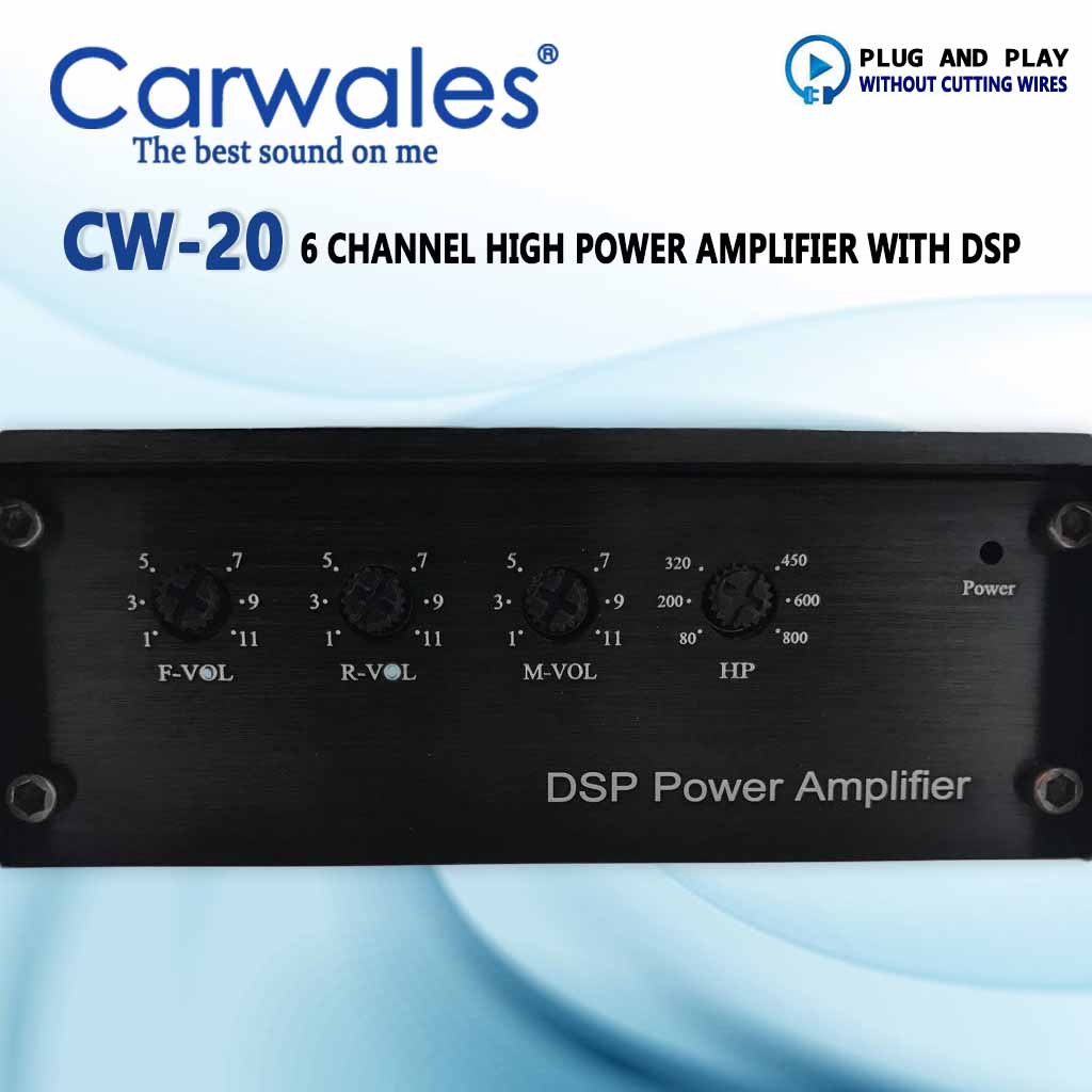 Carwales CW-20 Android 6 Channel Power Amplifier