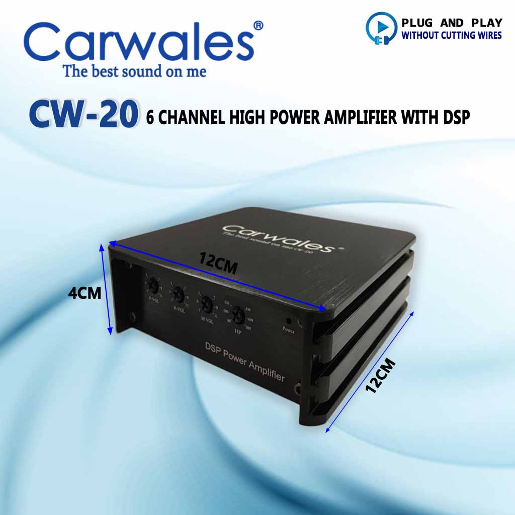 Carwales CW-20 Android 6 Channel Power Amplifier