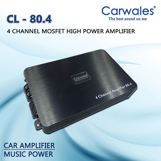 Carwales CL-80.4 Car Audio 4 Channel Power Amplifier