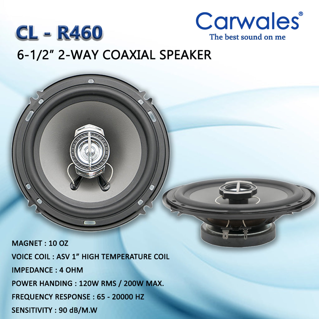 Carwales CL-R460 6 - 1/2" 2 Way Coaxial Speaker