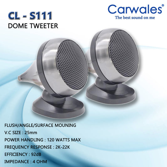 Carwales CL-S111 1" Car Dome Tweeter Audio