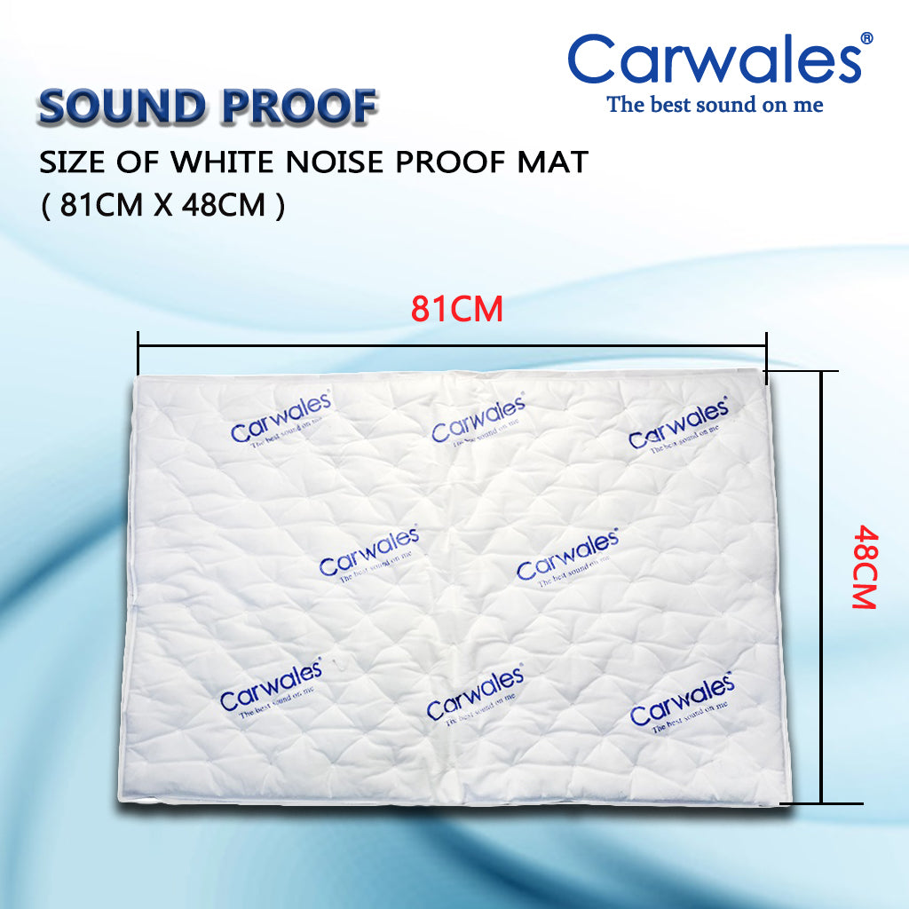 Carwales Car Sound Proof White Noise Proof Mat 81cm x 48cm